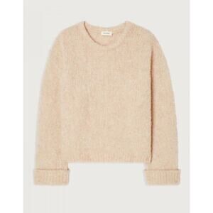 American Vintage tan oatmeal Crew Neck Sweater